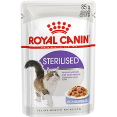 Приют Мартышкин и другие. Royal Canin Sterilised Роял Канин Кусочки В ЖЕЛЕ для взрослых стерилизованных кошек, 85гр