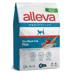 ALLEVA EQUILIBRIUM Sterilized Fish Аллева сухой корм для стерилизованных кошек с рыбой ALLEVA EQUILIBRIUM Sterilized Fish Аллева сухой корм для стерилизованных кошек с рыбой