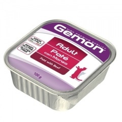 GEMON (Monge) Джемон консервы для кошек, паштет из говядины, 100 гр GEMON (Monge) Джемон консервы для кошек, паштет из говядины, 100 гр