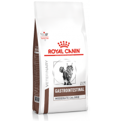Приют Лапушки. Royal Canin GASTROINTESTINAL MODERATE CALORIE - диета для кошек при наруш. пищ-я, с умер. содерж. энергии, 2 кг