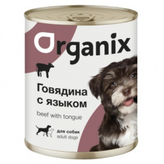 Приют Подари дом. ORGANIX Органикс Консервы для собак c говядиной и языком
