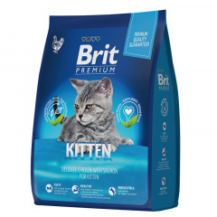 Брит PREMIUM KITTEN- Брит ПРЕМИУМ корм для котят с курицей и лососем