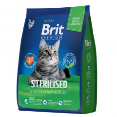 BRIT PREMIUM STERILISED - Брит ПРЕМИУМ корм для стерилизованных кошек с курицей
