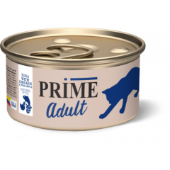 PRIME Тунец с курицей и ананасом в собственном соку для кошек 85г