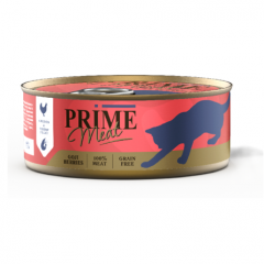 PRIME MEAT Курица с креветкой, филе в желе, для кошек 100г