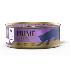 PRIME MEAT Курица со скумбрией, филе в желе, для кошек 100г