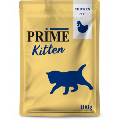 PRIME пауч Паштет из курицы, для КОТЯТ 100г