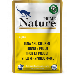 PRIME NATURE пауч в желе Тунец и куриное филе для кошек 100г