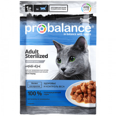 Кошкиспас. Probalance паучи для кастрированных котов и стерилизованных кошек всех пород