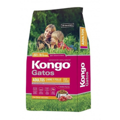 Приют Кошачья Санатория. KONGO ADULT CATS MEAT AND CHICKEN FLAVOR Конго сухой корм для взрослых кошек с курицей и говядиной, 8 кг