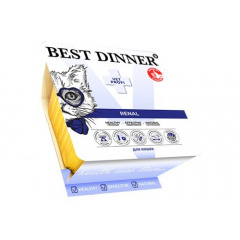 Приют Всем хвостикам. Best Dinner Exclusive Vet Profi Renal Бест Диннер Вет Профи Ренал с ягненком паштет для кошек  при заболевании почек 100 гр