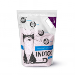 Indigo - ИНДИГО растительный наполнитель для кошачьего туалета с ароматом Лаванды, 12л