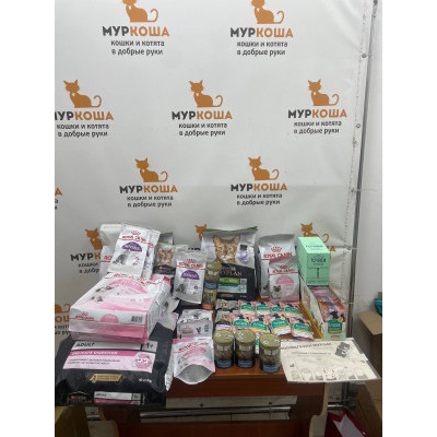 ПЕРЕДАЧА ПОДАРКОВ (17- 23.04) В Adoption центр для кошек "Муркоша" (Москва)
