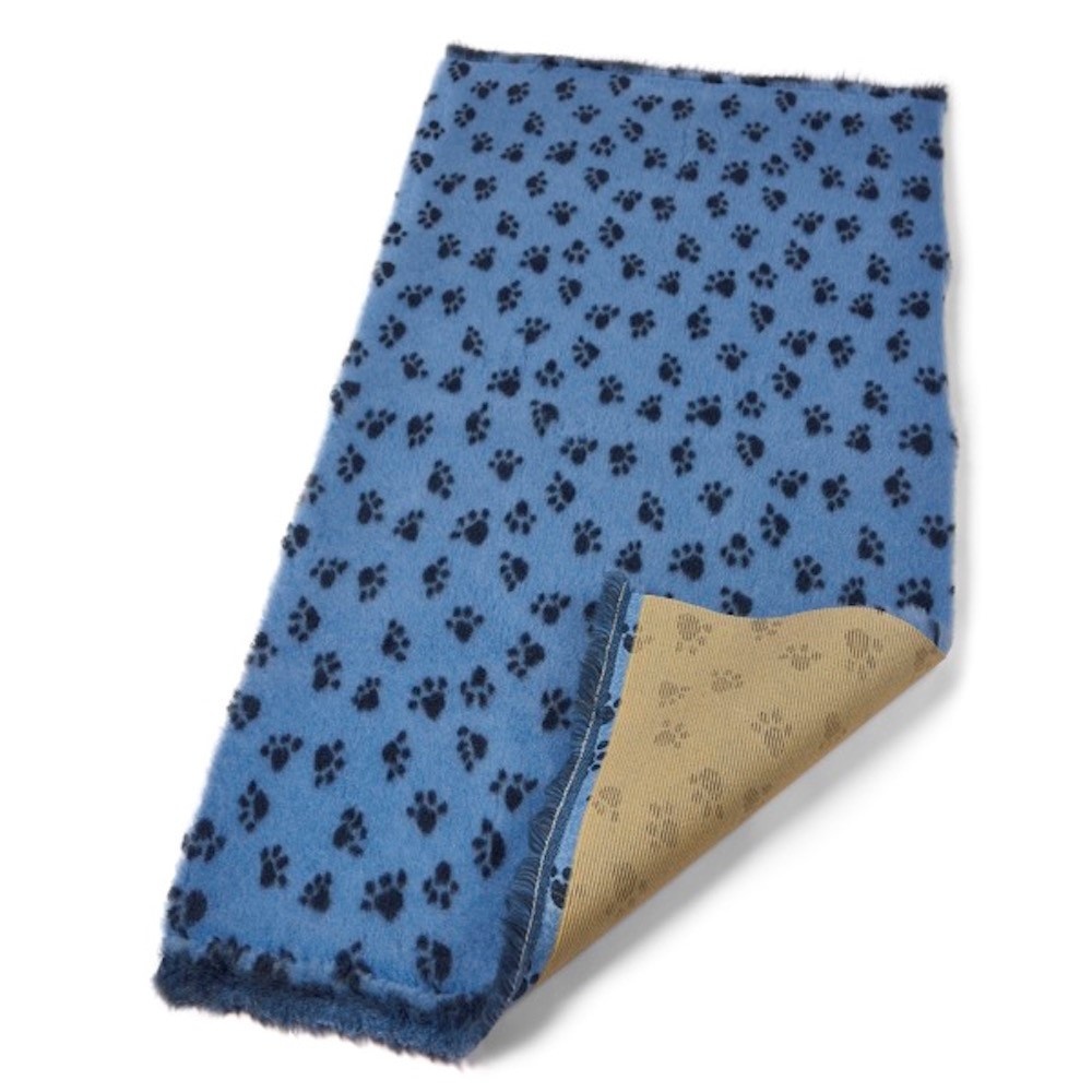 Vet Bedding Non-Slip Pink Paws Гипоаллергенный термоковрик-лежак 100х150 см голубой Vet Bedding Non-Slip Pink Paws Гипоаллергенный термоковрик-лежак 100х150 см голубой