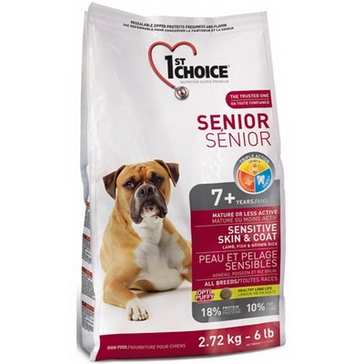 Приют Дворянское гнездо. 1ST CHOICE Senior Фест Чойс для пожилых собак с чувствительной кожей и для шерсти с ягненком, рыбой и рисом 12 кг Приют Дворянское гнездо. 1ST CHOICE Senior Фест Чойс для пожилых собак с чувствительной кожей и для шерсти с ягненком, рыбой и рисом 12 кг