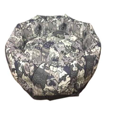 Лежанка круглая КОШКИ(бязь) L, 64*64*15см, 52*52*8см (спальное место) Лежанка круглая КОШКИ(бязь) L, 64*64*15см, 52*52*8см (спальное место)
