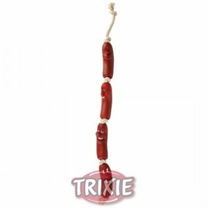 3252 TRIXIE Игрушка для собак Сардельки на верёвке с ручкой 50 см 3252 TRIXIE Игрушка для собак Сардельки на верёвке с ручкой 50 см