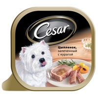 Корм "Cesar" для взрослых собак мелких пород, цыпленок запеченный с курагой, 100 гр Корм "Cesar" для взрослых собак мелких пород, цыпленок запеченный с курагой, 100 гр