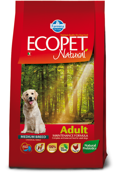 FARMINA Ecopet Natural Adult Medium - Фармина для собак средних пород 12 кг FARMINA Ecopet Natural Adult Medium - Фармина для собак средних пород 12 кг
