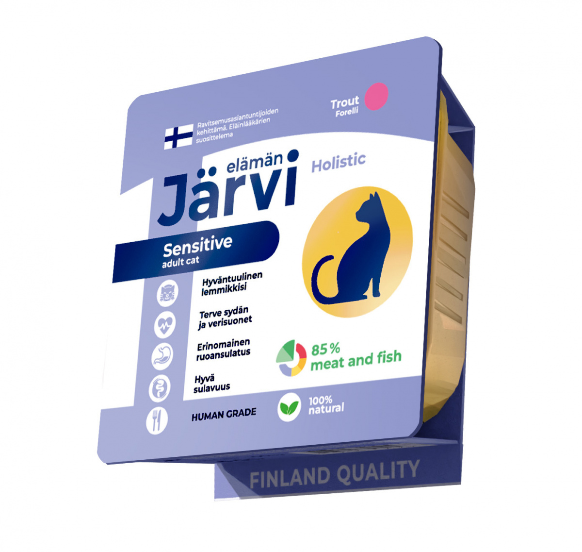 Jarvi Ярви Паштет с форелью для кошек с чувствительным пищеварением Jarvi Ярви Паштет с форелью для кошек с чувствительным пищеварением