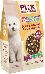 Pink MEGA BOOST Hypoallergenic Пинк гипоаллергенный корм для собак всех возрастов Утка с апельсином, 2 гранулы,10кг Pink MEGA BOOST Hypoallergenic Пинк гипоаллергенный корм для собак всех возрастов Утка с апельсином, 2 гранулы,10кг