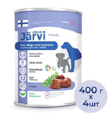 Jarvi Ярви полнорационные консервы для щенков и собак всех пород со вкусом индейки Jarvi Ярви полнорационные консервы для щенков и собак всех пород со вкусом индейки
