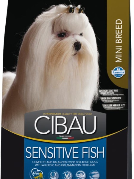 FARMINA Cibau Sensitive Fish Mini Фармина сухой корм для собак мелких пород с чувств. кожей с рыбой FARMINA Cibau Sensitive Fish Mini Фармина сухой корм для собак мелких пород с чувств. кожей с рыбой