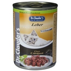 Dr.Clauder's Доктор Клаудерс Консервы для кошек кусочки в соусе с печенью, 415 г
