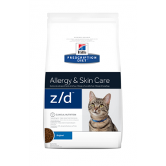 HILLS Allergy/Skin Care Хиллс Диетический корм для кошек Z/D лечение пищевой аллергии 2 кг HILLS Allergy/Skin Care Хиллс Диетический корм для кошек Z/D лечение пищевой аллергии 2 кг
