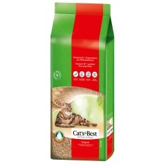 Cat's Best Original/Eko Plus Кэтс Бэст Древесный комкующийся наполнитель 17,2 кг/40 литров
