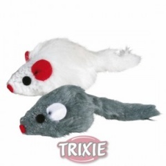 4503 TRIXIE Игрушка для кошек Мышь с мятой 5 см меховая