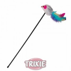 4516 TRIXIE Игрушка для кошек Удочка с мышкой 50 см