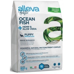 ALLEVA HOLISTIC DOG Puppy/Junior Ocean Fish Maxi сухой корм для щенков крупных пород с океанической рыбой, коноплей и алое вера ALLEVA HOLISTIC DOG Puppy/Junior Ocean Fish Maxi сухой корм для щенков крупных пород с океанической рыбой, коноплей и алое вера