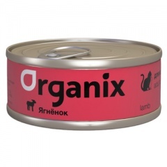ORGANIX Органикс Консервы для кошек c ягненком 100 гр