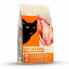 STATERA Статера сухой корм для стерилизованных кошек и кастрированных котов с курицей STATERA Статера сухой корм для стерилизованных кошек и кастрированных котов с курицей