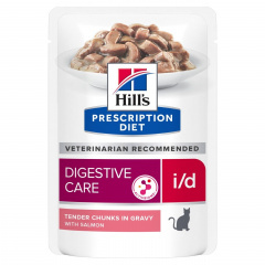 Hill's i/d Digestive Care Хиллс диетический корм для кошек при расстройствах пищеварения, с лососем, 85 гр (пауч) Hill's i/d Digestive Care Хиллс диетический корм для кошек при расстройствах пищеварения, с лососем, 85 гр (пауч)