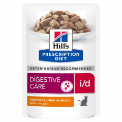 Hill's i/d Digestive Care Хиллс диетический корм для кошек при расстройствах пищеварения, с курицей, 85 гр (пауч) Hill's i/d Digestive Care Хиллс диетический корм для кошек при расстройствах пищеварения, с курицей, 85 гр (пауч)