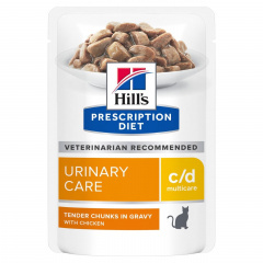 Hill's c/d Urinary Care Хиллс диетический корм для кошек для здоровья мочевыводящих путей, с курицей, 85 гр (пауч) Hill's c/d Urinary Care Хиллс диетический корм для кошек для здоровья мочевыводящих путей, с курицей, 85 гр (пауч)