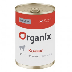 ORGANIX Органикс Консервы монобелковые премиум для собак, с кониной 99% мяса ORGANIX Органикс Консервы монобелковые премиум для собак, с кониной 99% мяса