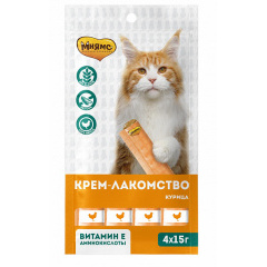 Мнямс крем-лакомство для кошек с курицей 4х15г