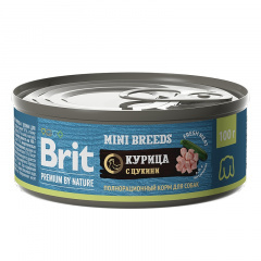 BRIT Premium By Nature Брит консервы для собак мелких пород с курицей и цукини 100 гр BRIT Premium By Nature Брит консервы для собак мелких пород с курицей и цукини 100 гр