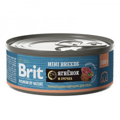 BRIT Premium By Nature Брит консервы для собак мелких пород с ягненком и гречкой 100 гр BRIT Premium By Nature Брит консервы для собак мелких пород с ягненком и гречкой 100 гр