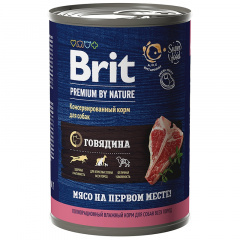 BRIT Premium By Nature Брит консервы для собак с говядиной 410 гр BRIT Premium By Nature Брит консервы для собак с говядиной 410 гр