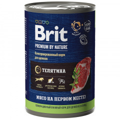BRIT Premium By Nature Брит консервы для щенков с телятиной 410 гр BRIT Premium By Nature Брит консервы для щенков с телятиной 410 гр