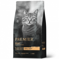 PREMIER Adult Turkey - Премьер корм для взрослых кошек с нормальной активностью, чувствительным пищеварением или склонных к аллергии с индейкой