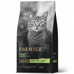 PREMIER Adult Lamb&Turkey - Премьер корм для взрослых кошек с нормальной активностью, чувствительным пищеварением или склонных к аллергии  с ягненком и индейкой