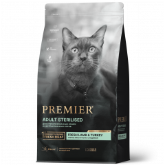 PREMIER STERILISED Lamb&Turkey - Премьер корм для стерилизованных кошек с чувствительным пищеварением с ягненком и индейкой
