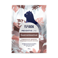 Скидка! Florida Preventive Line Gastrointestinal Флорида сухой корм для кошек "Поддержание здоровья пищеварительной системы" 1,5 кг