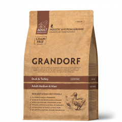 GRANDORF Грандорф Корм для собак средних и крупных пород утка с индейкой 10 кг GRANDORF Грандорф Корм для собак средних и крупных пород утка с индейкой 10 кг