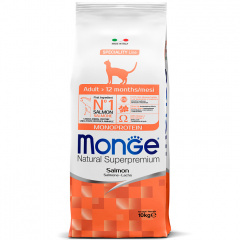 Сухой корм Monge Cat Speciality Line Monoprotein Adult для взрослых кошек, из лосося Сухой корм Monge Cat Speciality Line Monoprotein Adult для взрослых кошек, из лосося